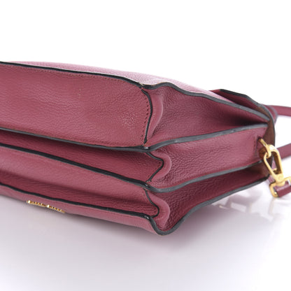 Miu Miu Goatskin Madras Top Handle Bag Bruyere 7 of 11