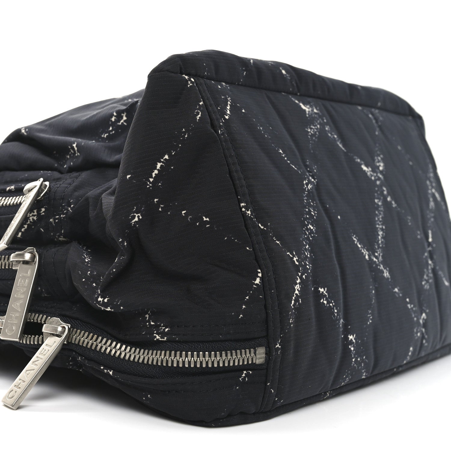 Chanel Nylon Travel Duffel Bag Black 9 of 10
