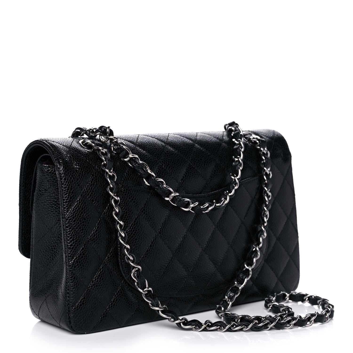 Chanel Caviar Quilted Medium Double Flap Black 3 of 11