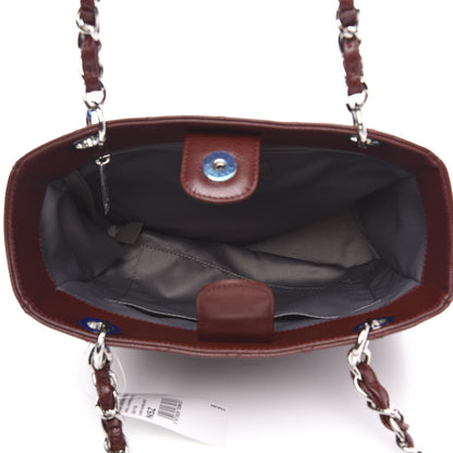 Chanel Caviar Quilted Petit Shopping Tote PST Burgundy 5 of 11