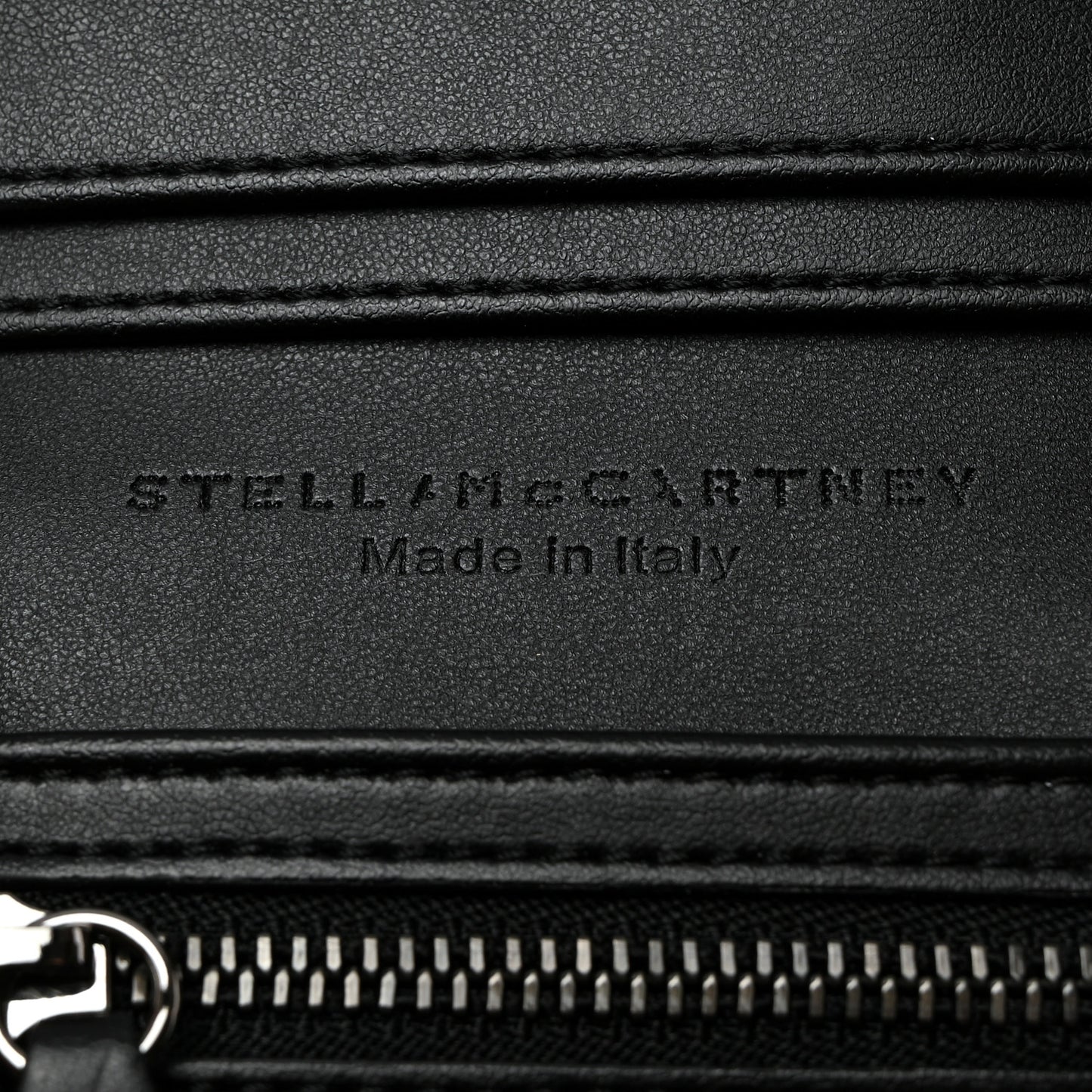 Shaggy Deer Small Falabella Flap Wallet Black