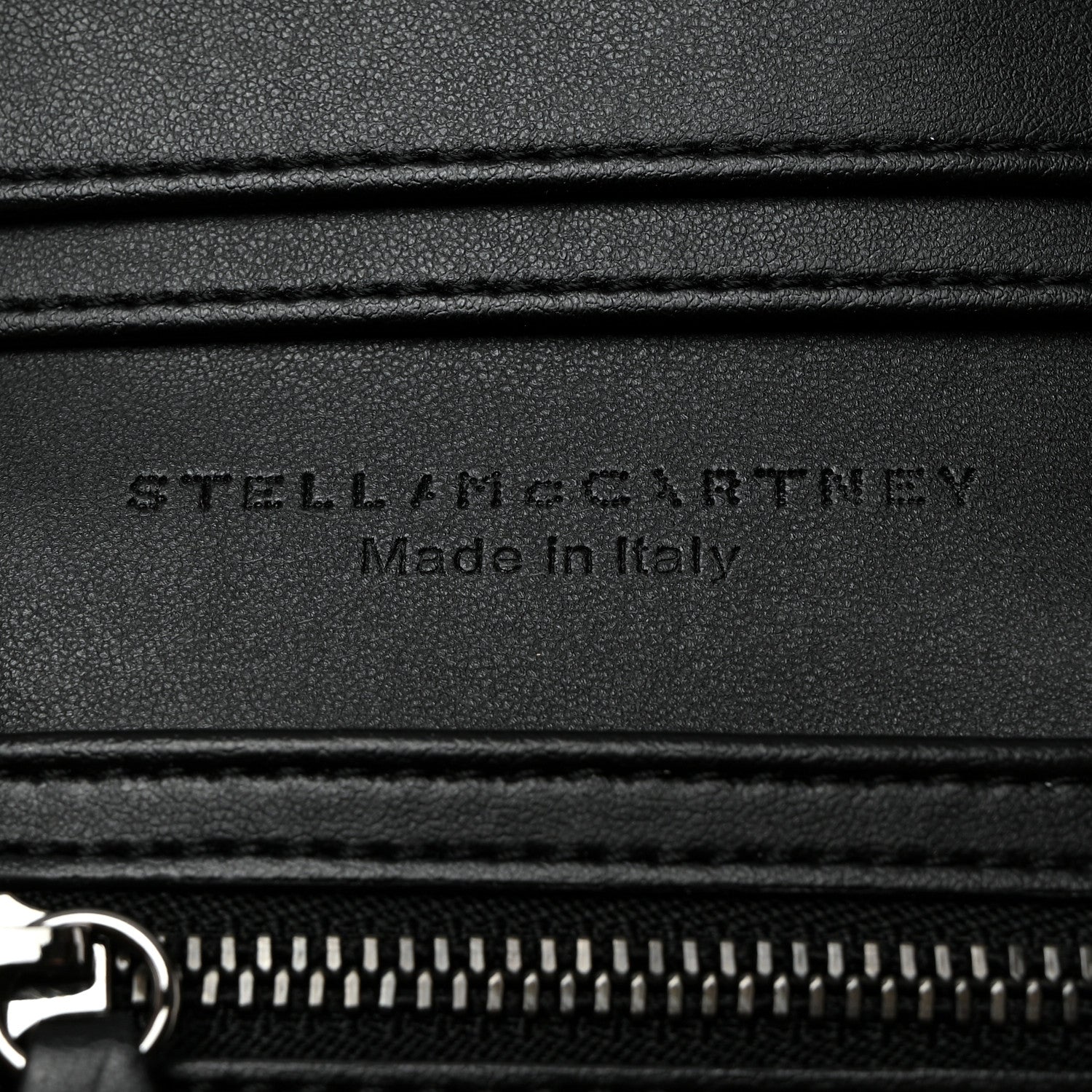 Stella McCartney Shaggy Deer Small Falabella Flap Wallet Black 6 of 8