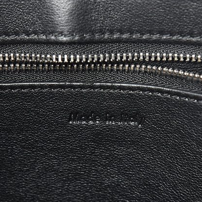 Celine Textured Calfskin Medium Bi-Color Edge Shoulder Bag Black Beige 6 of 15
