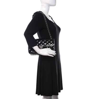 Chanel Patent Quilted Large Coco Shine Flap Black 2 of 12