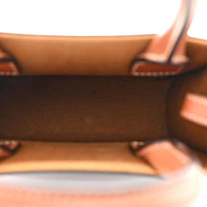 Celine Triomphe Canvas Calfskin Mini Vertical Cabas Tan 5 of 10