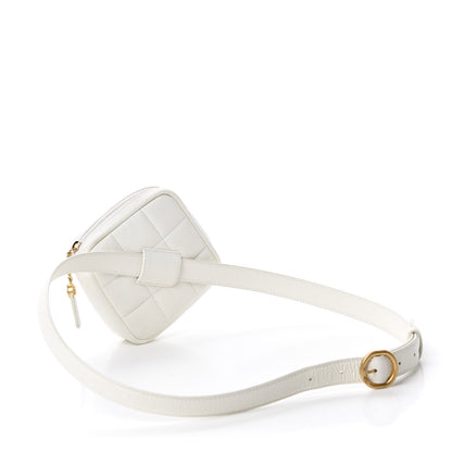 Chanel Caviar Quilted Coin Purse Belt Bag White 3 of 11
