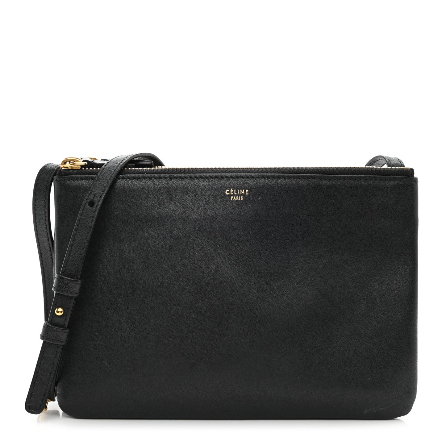 Lambskin Small Trio Crossbody Bag Black