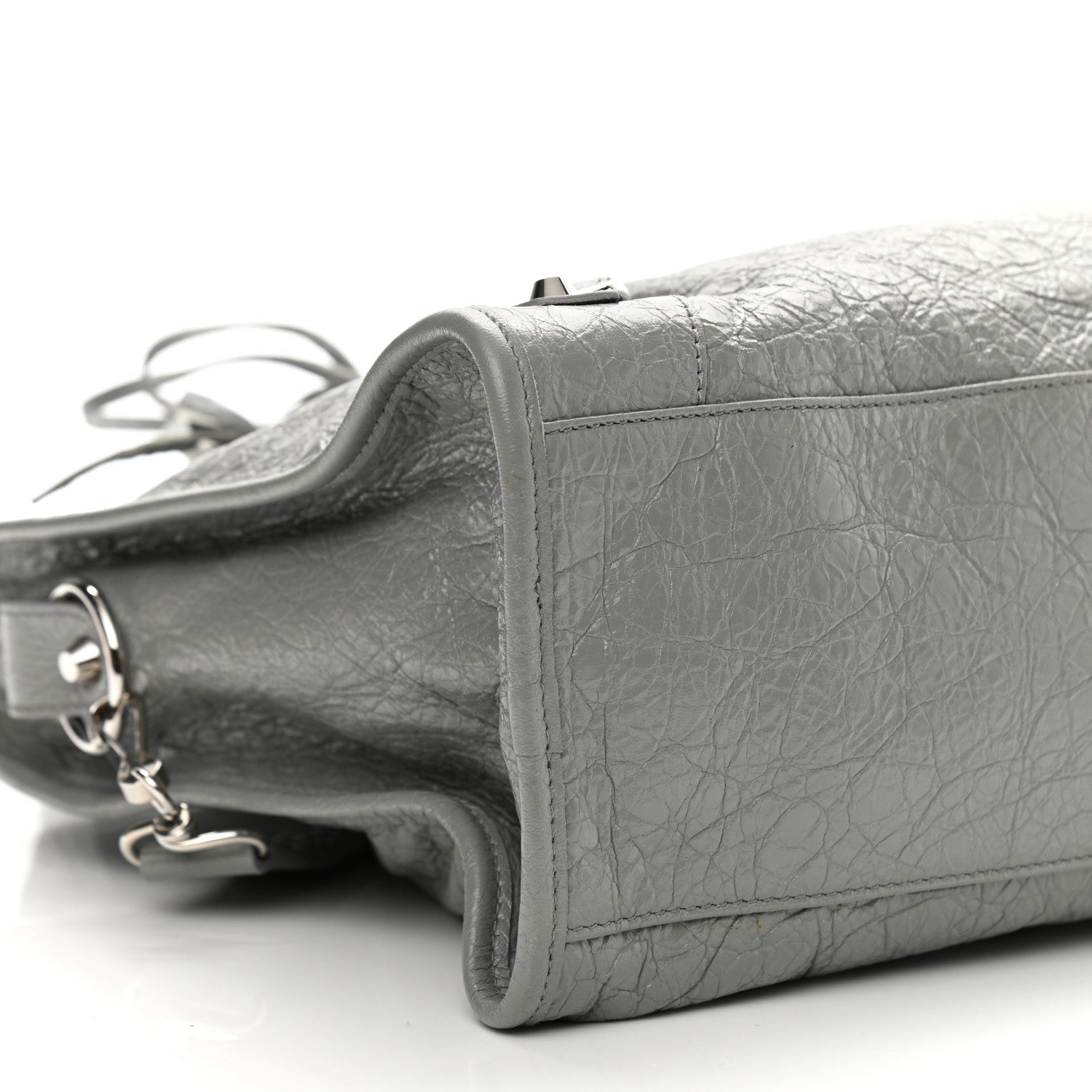 Balenciaga Agneau Classic Silver Hardware City Gris Haussmannien 8 of 9