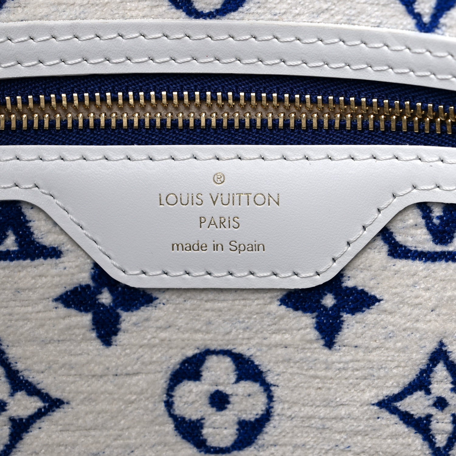 Louis Vuitton Jacquard Velvet Monogram LV Match Neverfull MM Bleu 5 of 7