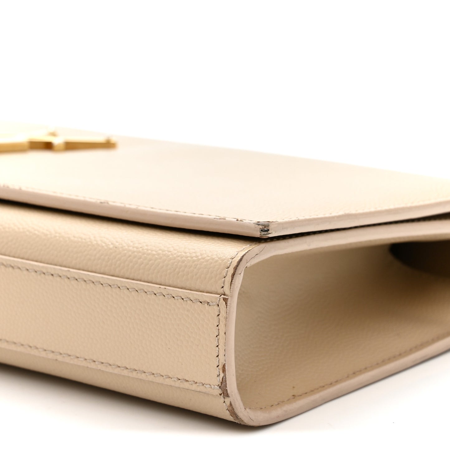 Grain De Poudre Classic Monogram Cassandre Clutch Nude