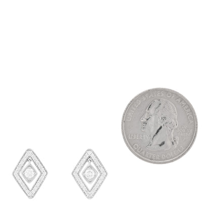 Roberto Coin 18K White Gold Diamond Diamante Earrings 2 of 4