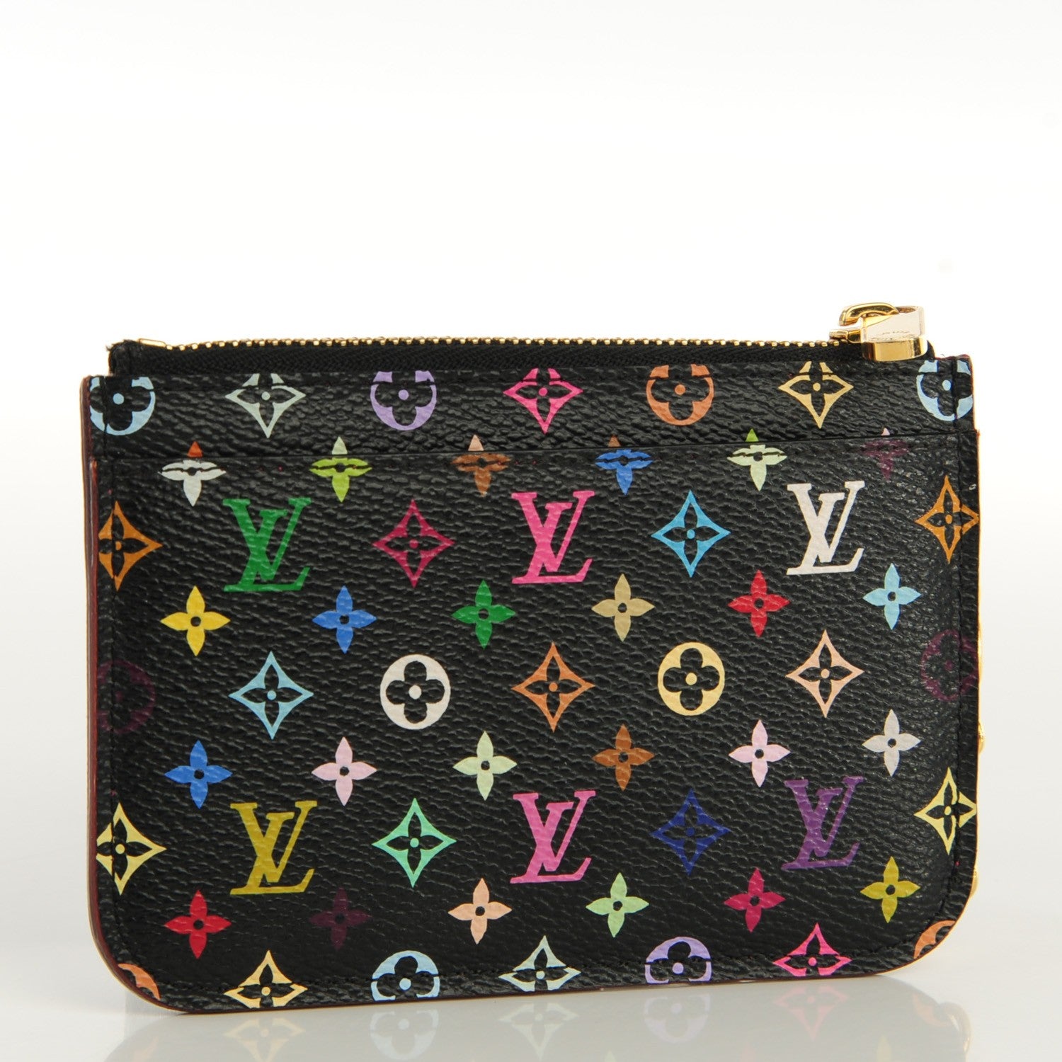 Louis Vuitton Monogram Multicolor Key Pouch Black Grenade 3 of 7