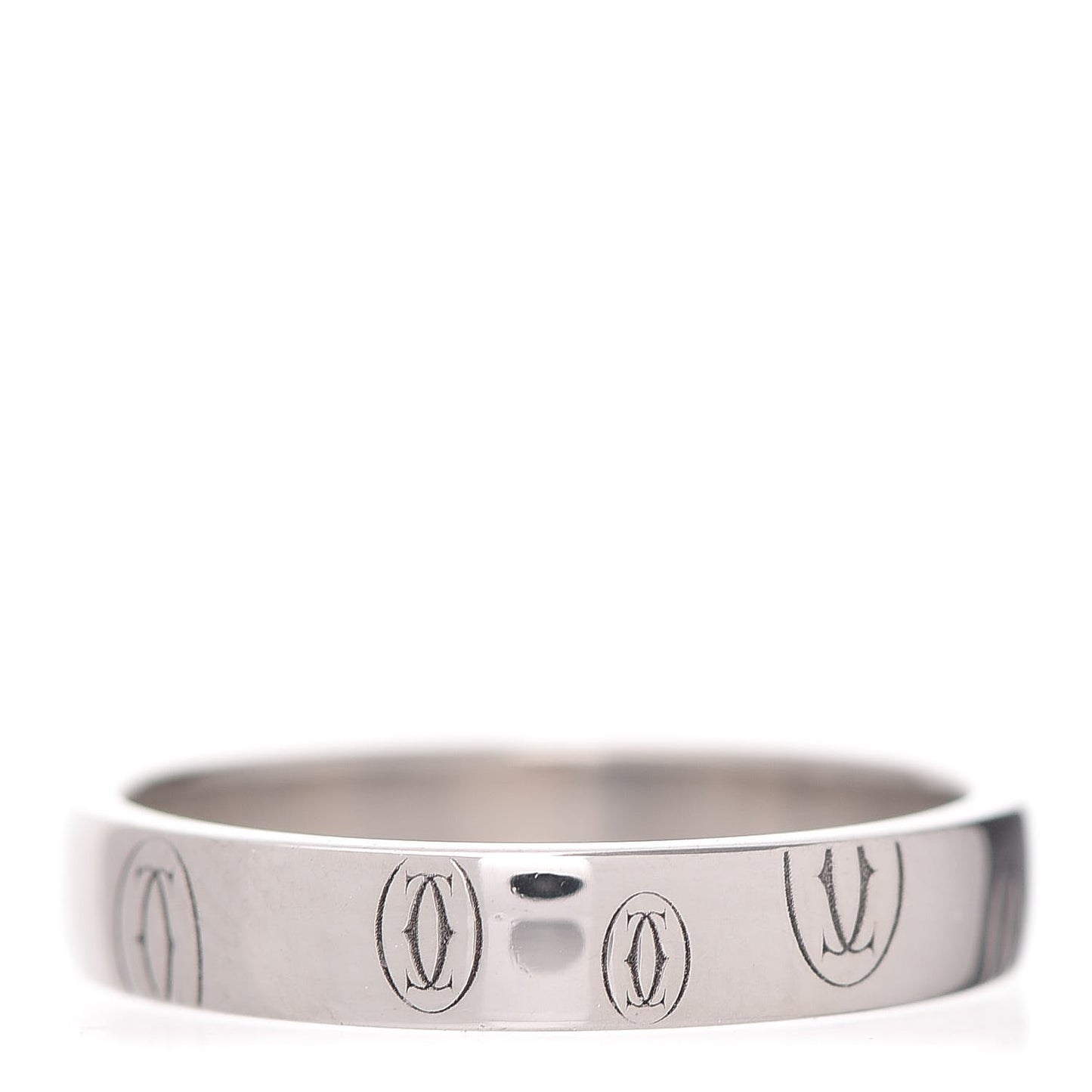 Platinum Happy Birthday 4mm Band Ring 57 8