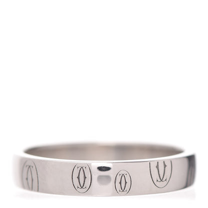 Cartier Platinum Happy Birthday 4mm Band Ring 57 8 3 of 5