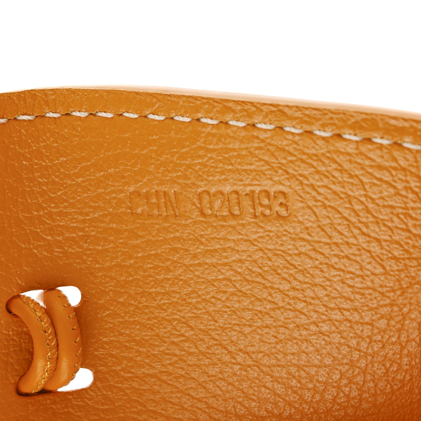 Calfskin Bag Clip Yellow