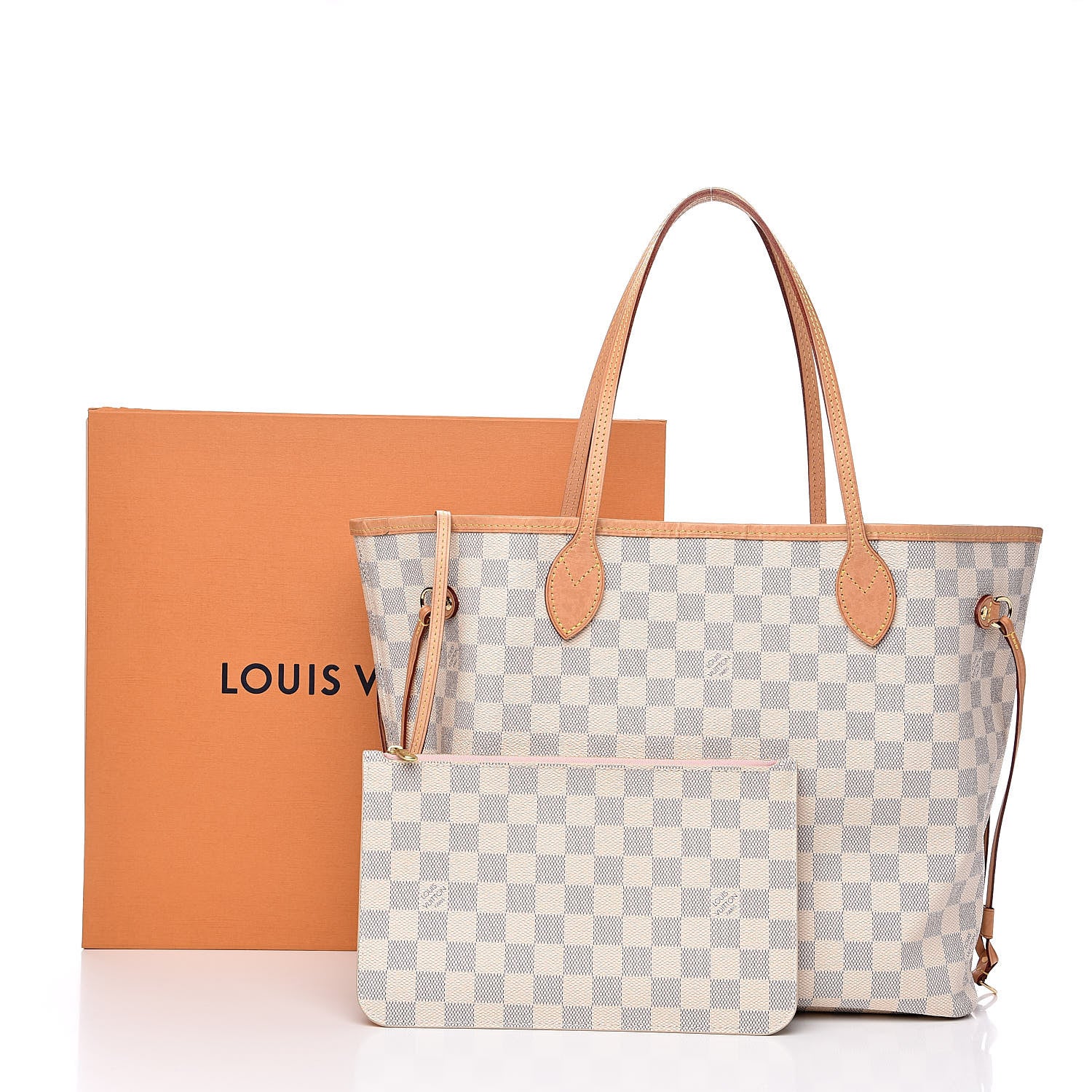 Louis Vuitton Damier Azur Neo Neverfull MM Rose Ballerine 16 of 16