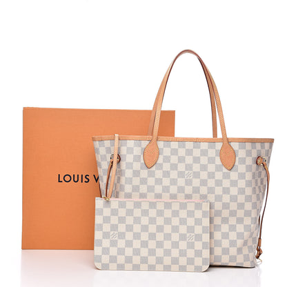 Louis Vuitton Damier Azur Neo Neverfull MM Rose Ballerine 16 of 16
