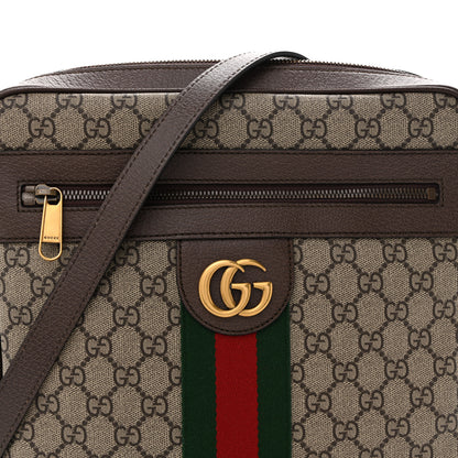 Gucci GG Supreme Monogram Web Medium Ophidia Messenger Bag Brown 8 of 13