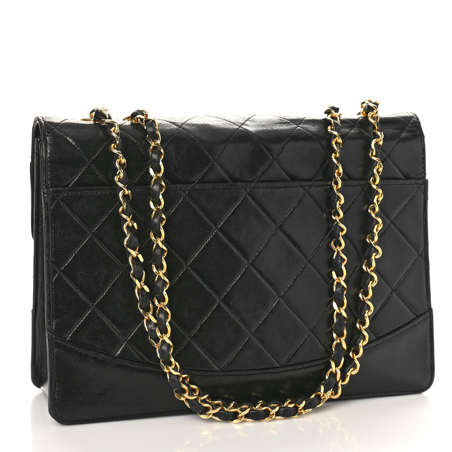 Chanel Lambskin Quilted Medium Mademoiselle Single Flap Black 3 of 13