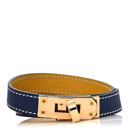 Hermes Box Kelly Double Tour Bracelet T3 Bleu Brighton 1 of 5