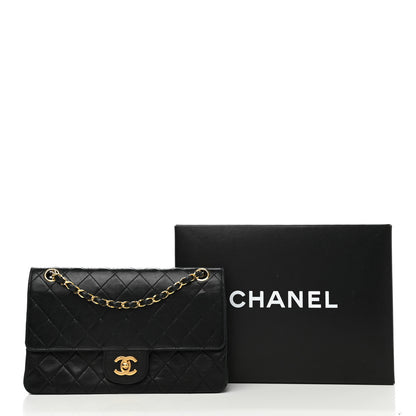 Chanel Lambskin Quilted Medium Double Flap Black 15 of 15