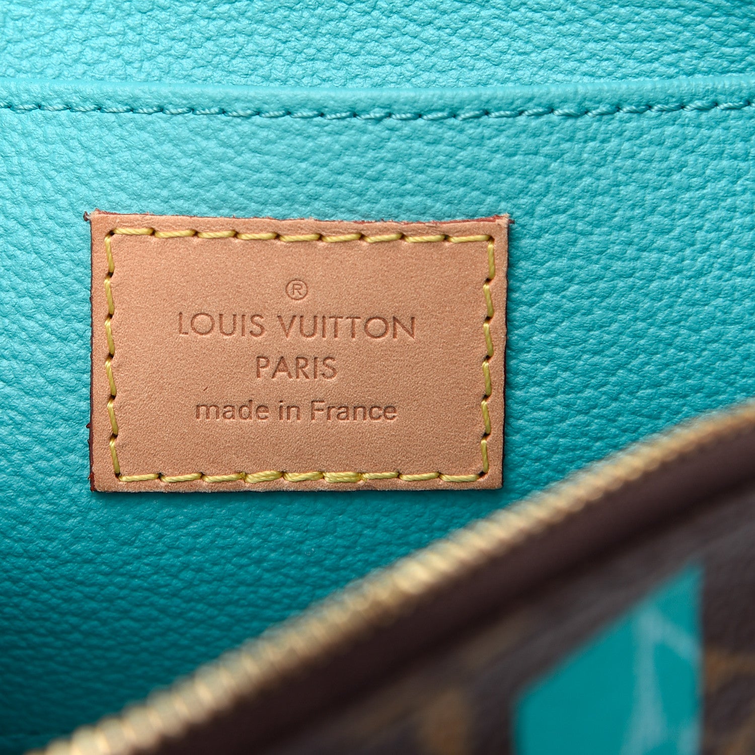 Louis Vuitton Monogram V Cosmetic Pouch Turquoise 6 of 8