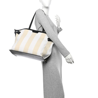 Proenza Schouler Canvas Striped Days Tote Resin White 2 of 9