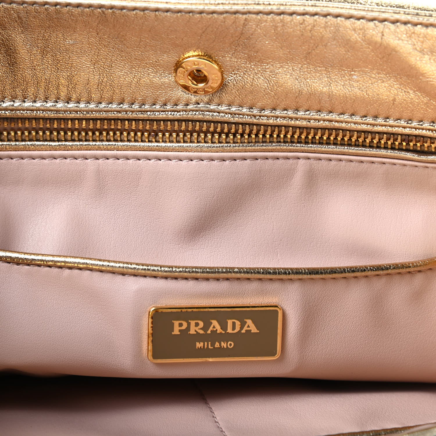 Prada Nappa Flame Flap Clutch Platino 6 of 7