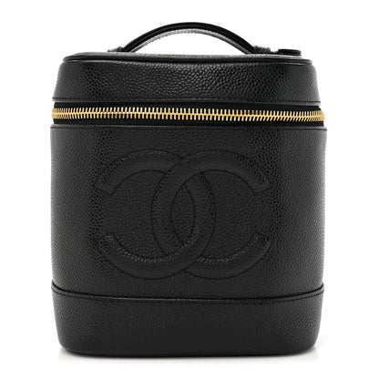 Chanel Caviar Cosmetic Vanity Bag Black 1 of 11