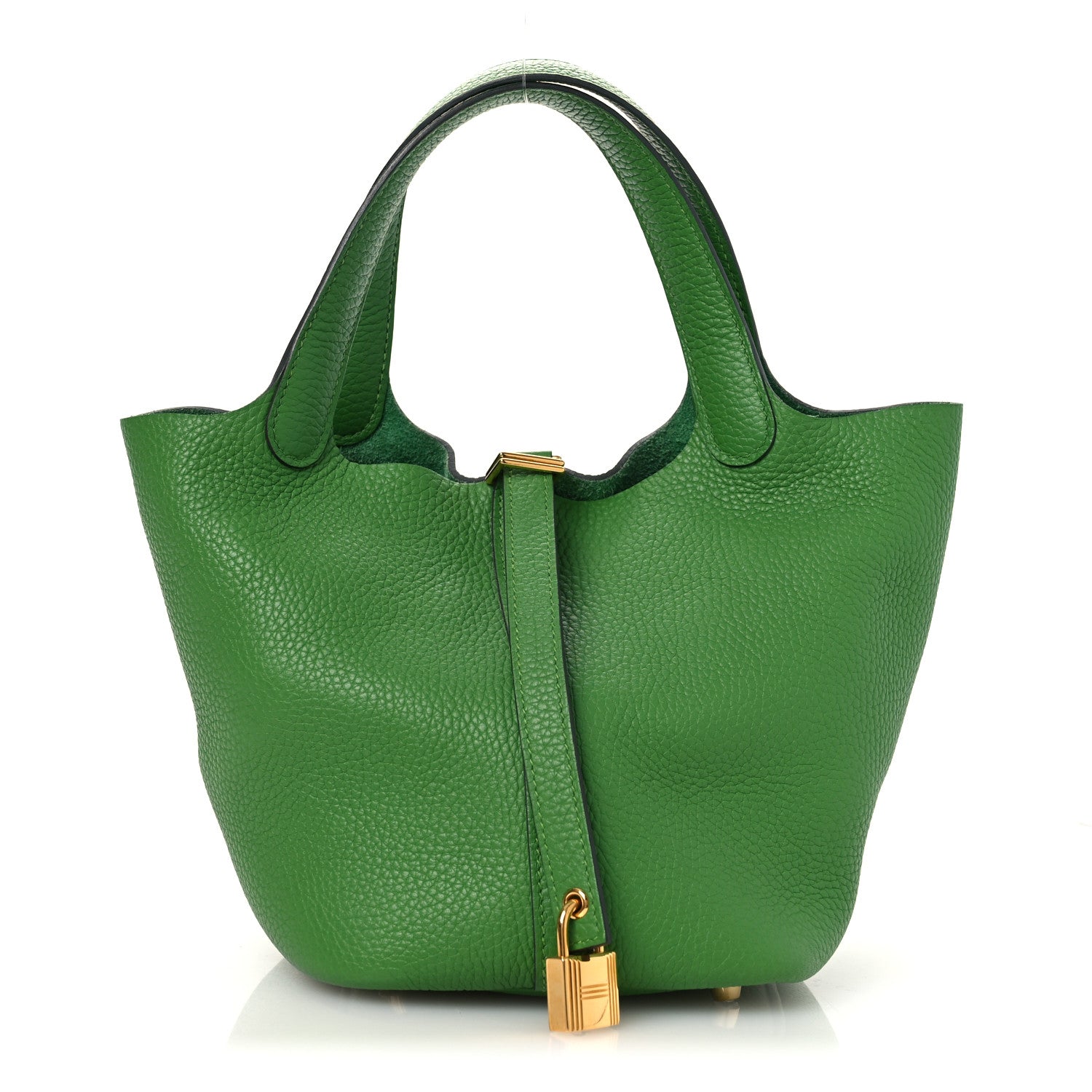 Hermes Taurillon Clemence Picotin Lock 18 PM Vert Yucca 1 of 12