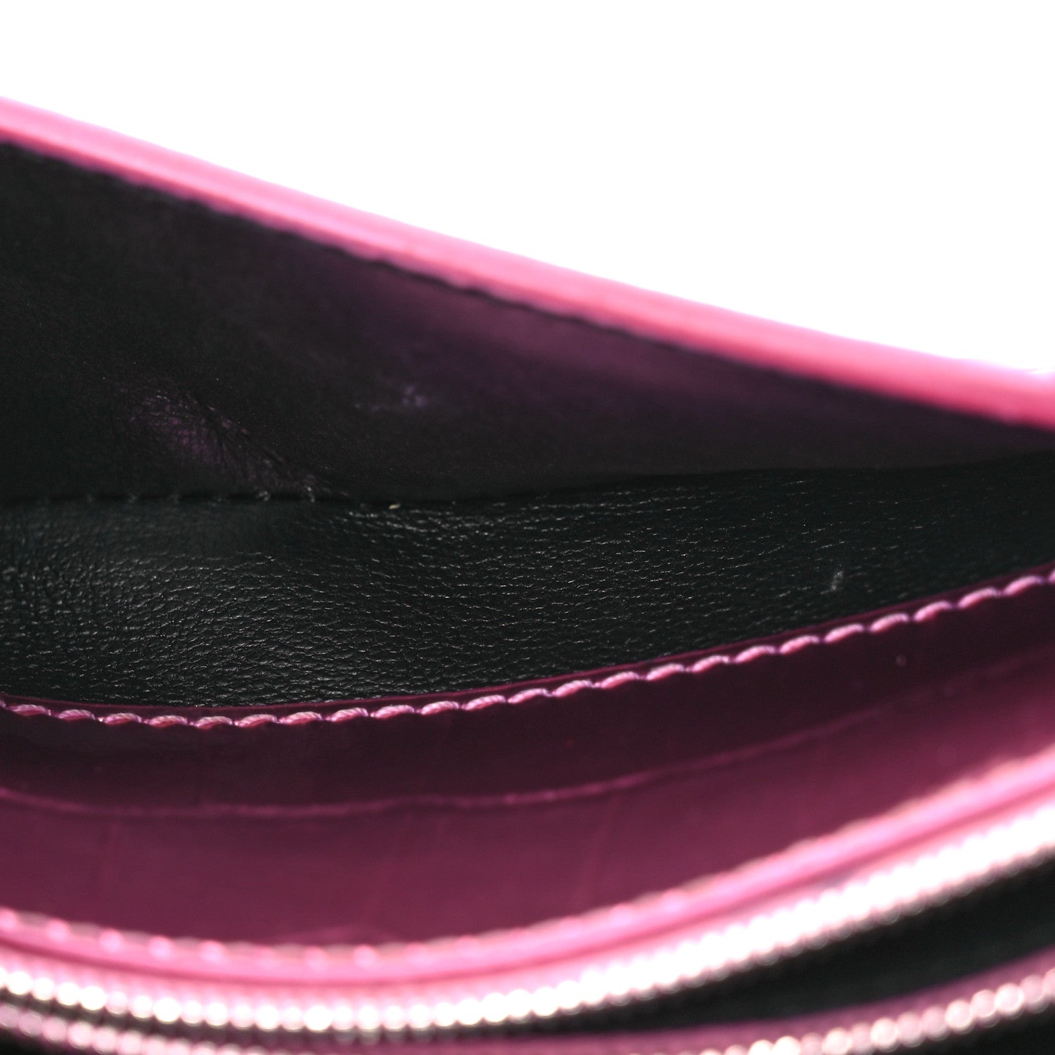 Balenciaga Metallic Shiny Calfskin Crocodile Embossed Hourglass Chain Bag Pink 6 of 18
