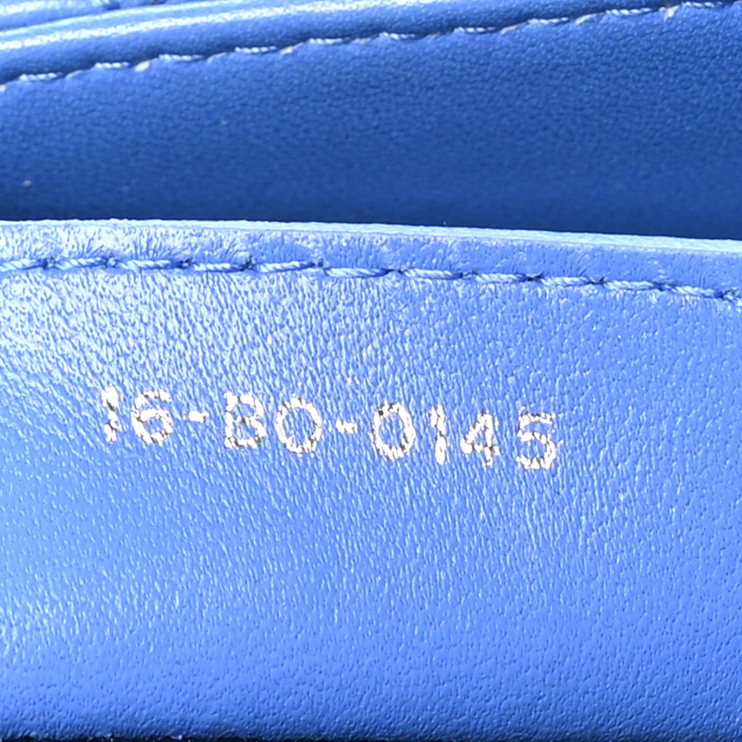 Lambskin Cannage Medium Lady Dior Blue Persan