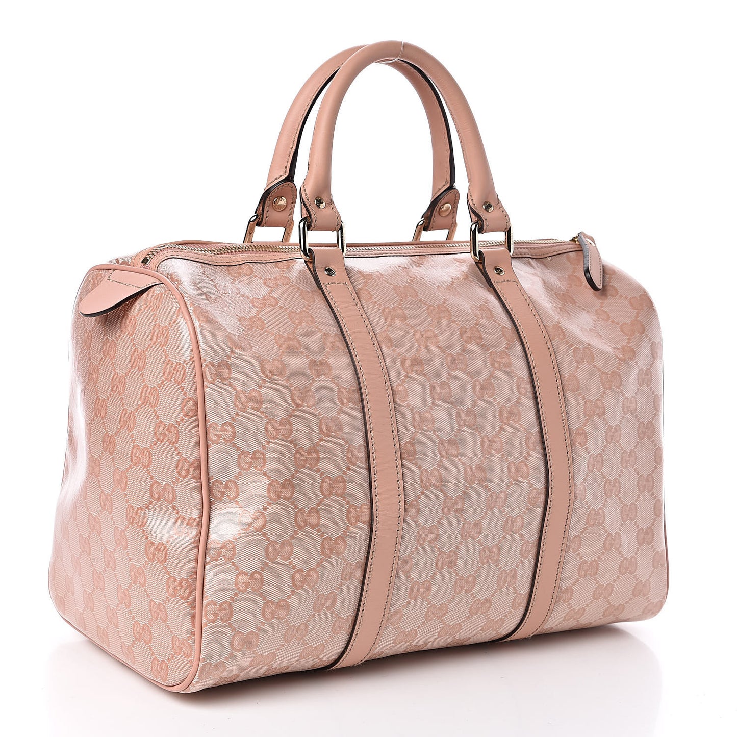 Crystal Monogram Joy Medium Boston Pink