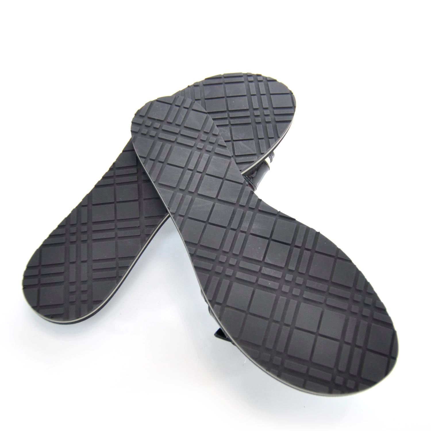 Burberry Patent Nova Check Sandals 39 4 of 7