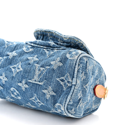 Louis Vuitton Monogram Denim Nano Speedy Blue 9 of 10