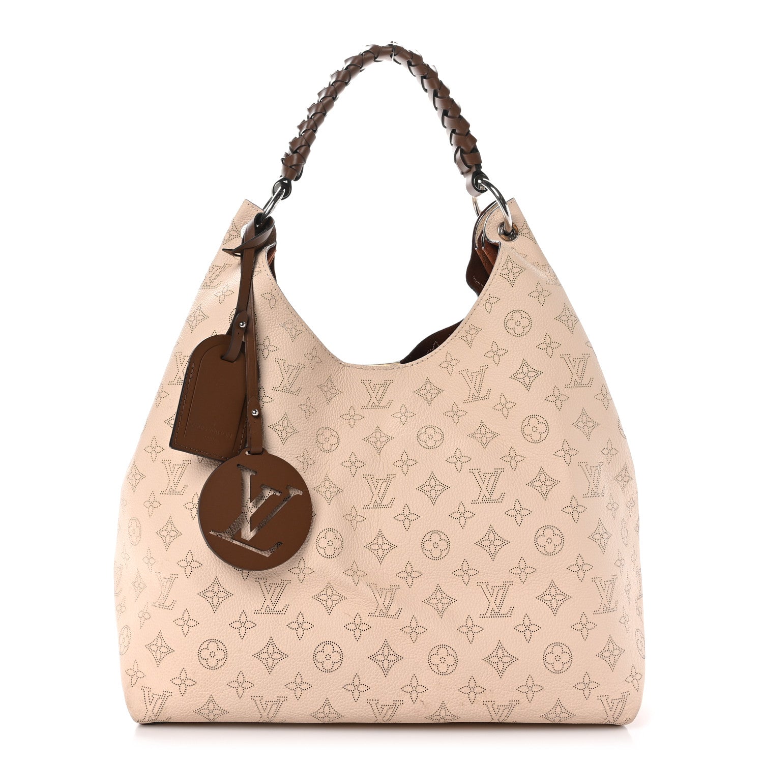 Louis Vuitton Mahina Carmel Hobo Creme 1 of 9