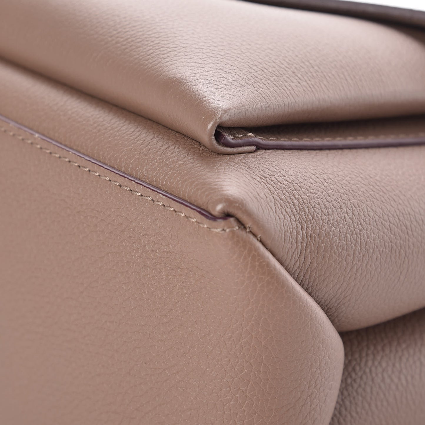 Soft Calfskin My Lockme Top Handle Taupe Glace