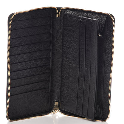 Gucci Calfskin Soho Zip Around Wallet Black 5 of 8