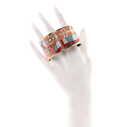 Hermes Enamel Printed Extra Wide Bracelet 65 2 of 5