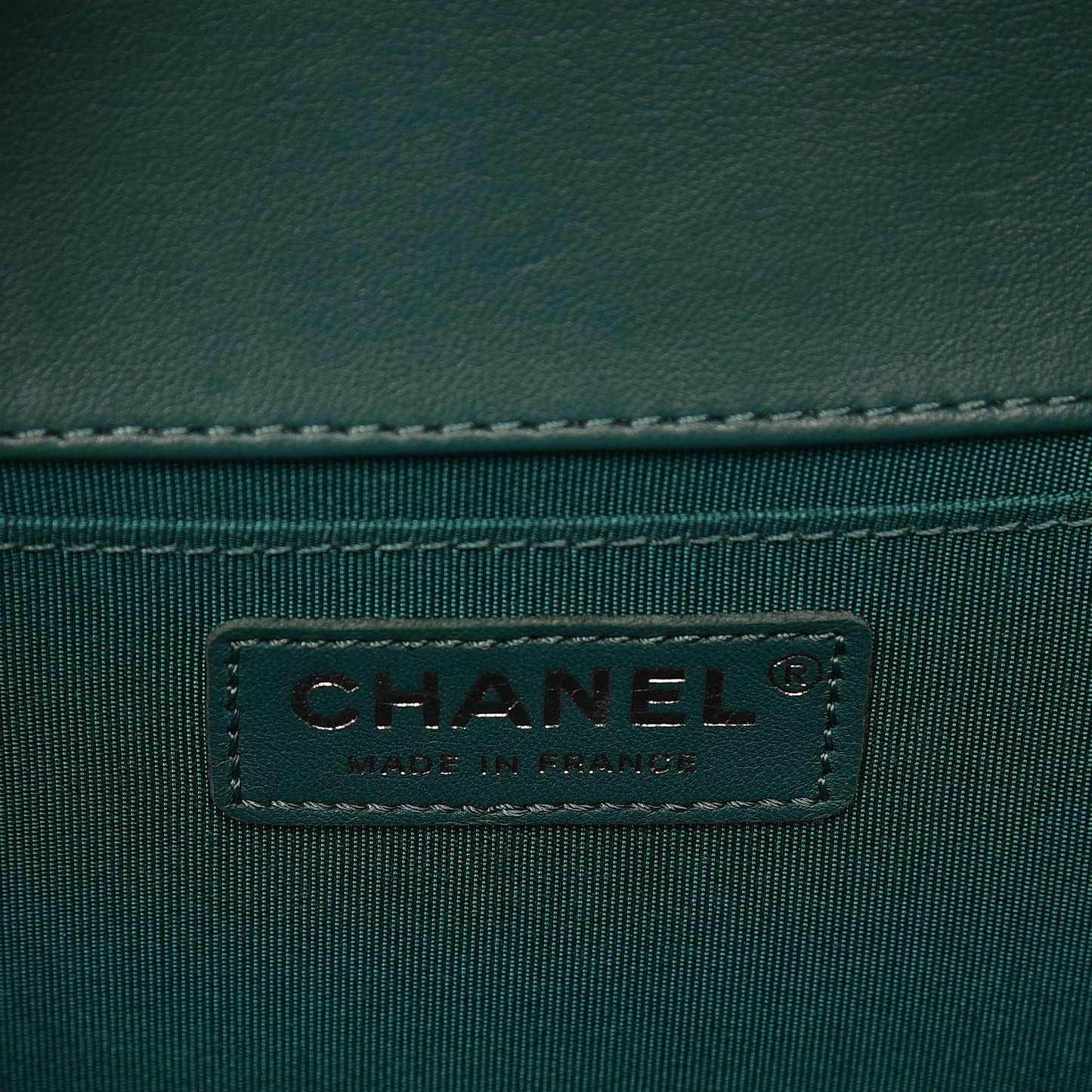 Lambskin Quilted Medium Boy Flap Green