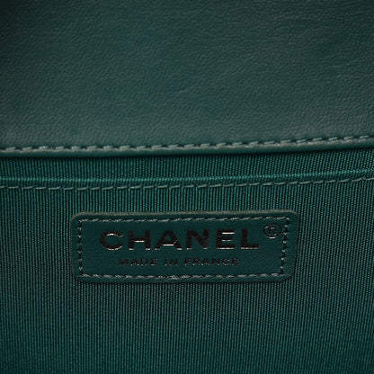 Chanel Lambskin Quilted Medium Boy Flap Green 6 of 8