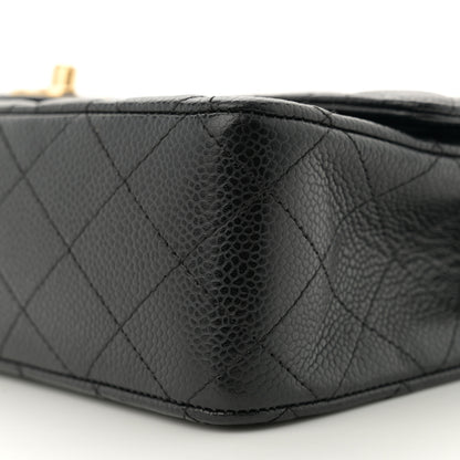 Chanel Caviar Quilted Medium Double Flap Black 10 of 11