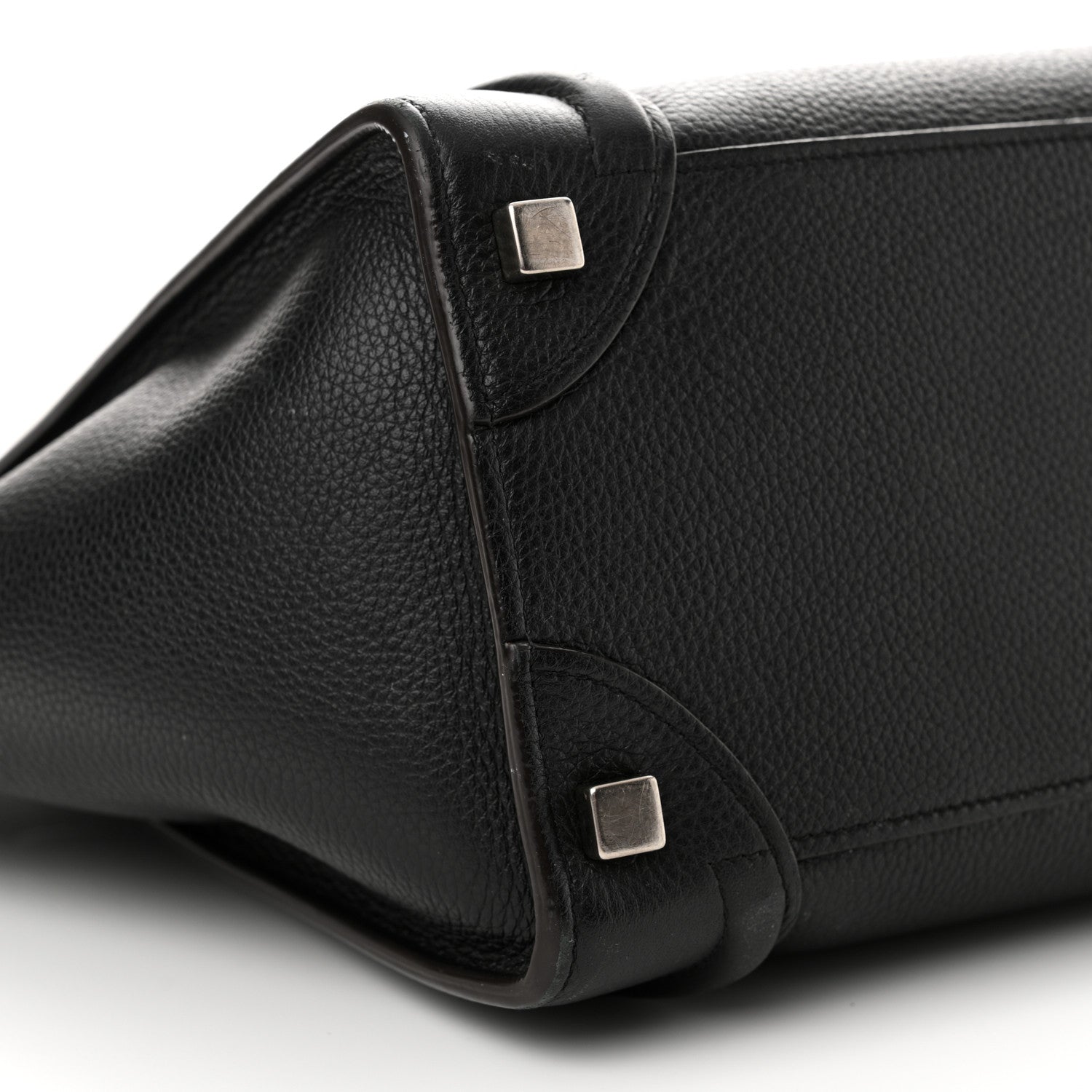 Celine Drummed Calfskin Micro Luggage Black 8 of 19