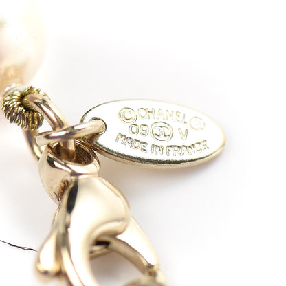 Chanel Graduated Pearl CC Long Necklace Light Gold 5 of 5