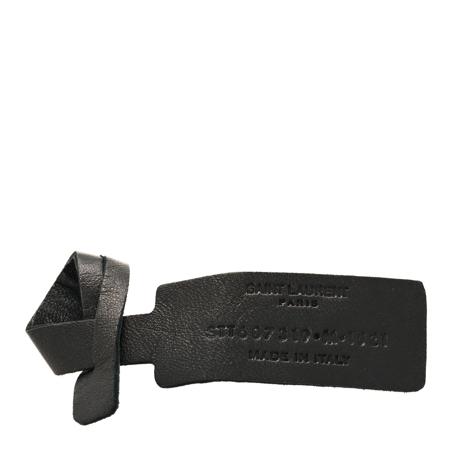 Saint Laurent Crinkled Calfskin Opyum Bracelet Black 4 of 4