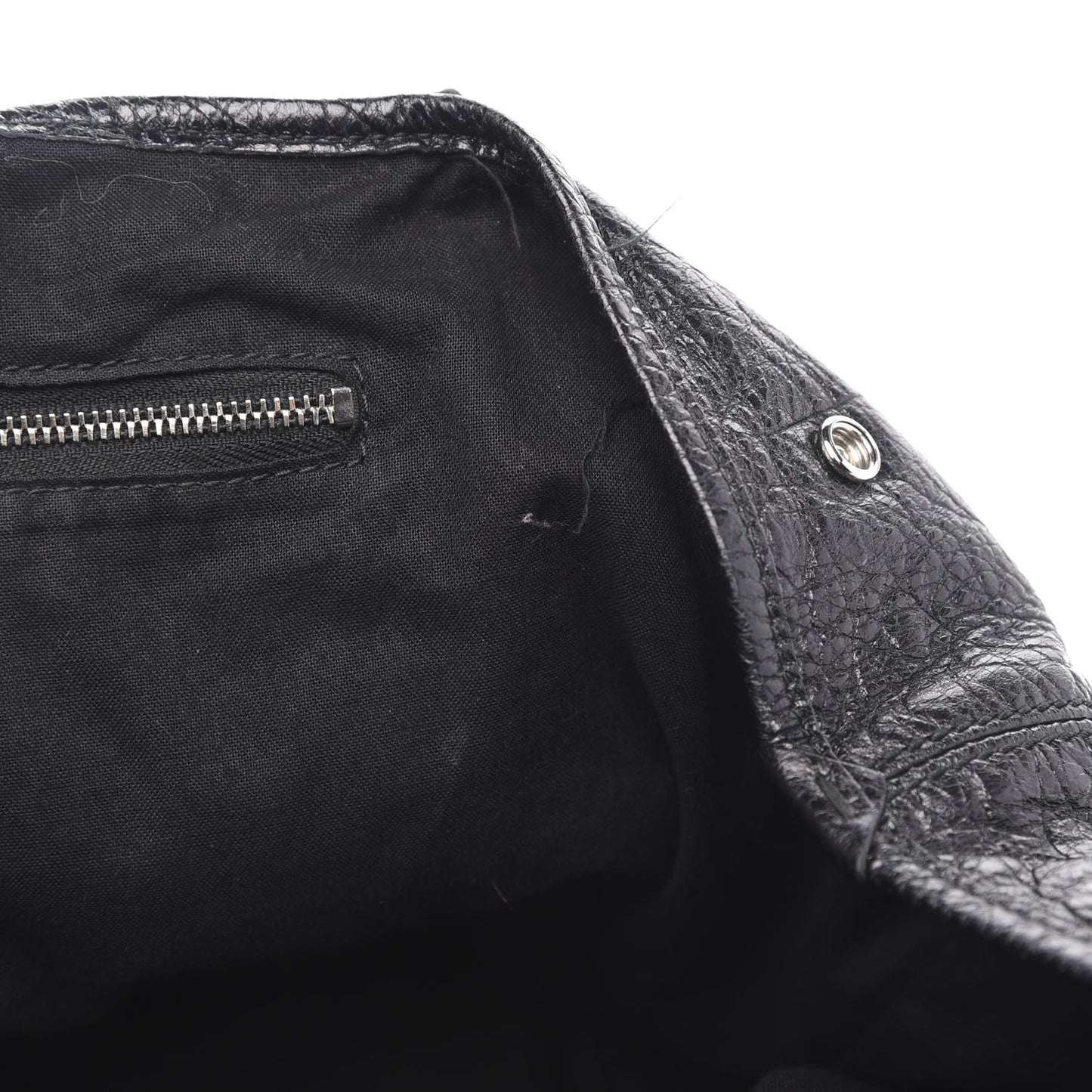 Agneau S Navy Cabas Black