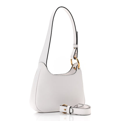 Versace Calfskin La Medusa Small Hobo Crossbody Optical White 3 of 10