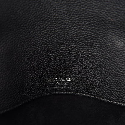 Saint Laurent Grained Calfskin Small Supple Sac De Jour Black 8 of 9