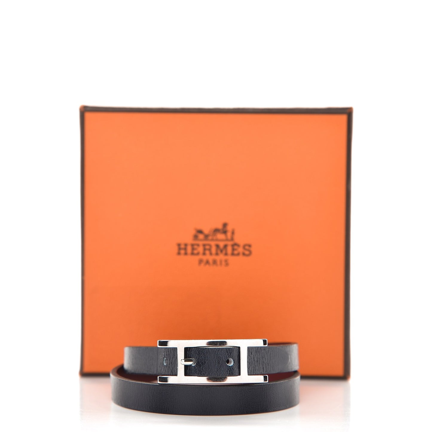 Box Behapi Double Tour Bracelet S in Bleu Marine