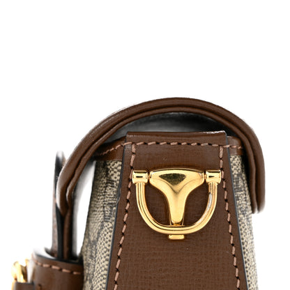 Gucci GG Supreme Monogram Azalea Calfskin Web Horsebit 1955 Wallet On Strap Beige Ebony Brown Sugar 11 of 12